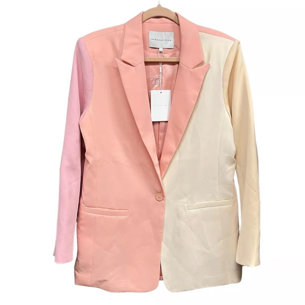Endless Rose Sherbert Colorblock Women’s Small Blazer